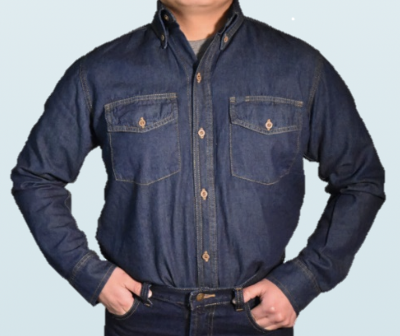 Camisa industrial caballero — dotaciones industriales Bogotá